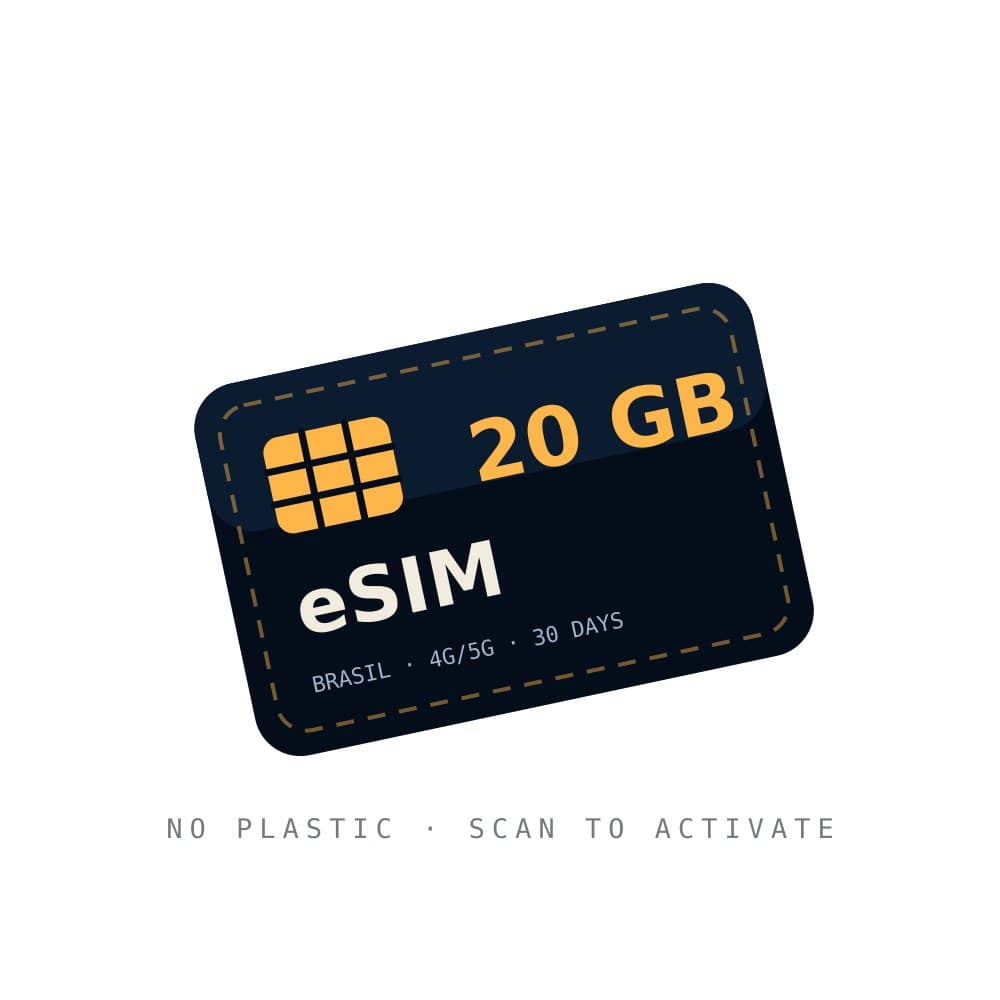 eSIM Brasil 20 GB