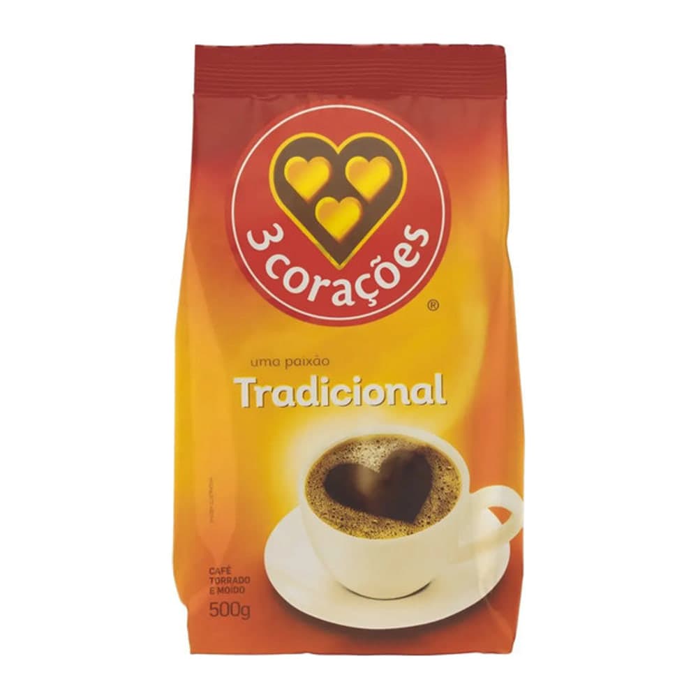 3 Corações Traditional Ground Coffee 500 g