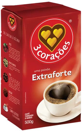 Café 3 Corações Extraforte a vácuo 500 g